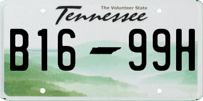 TN license plate B1699H