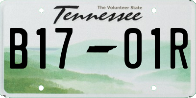 TN license plate B1701R