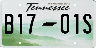 TN license plate B1701S