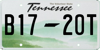 TN license plate B1720T