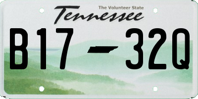 TN license plate B1732Q