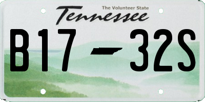 TN license plate B1732S