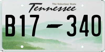 TN license plate B1734O