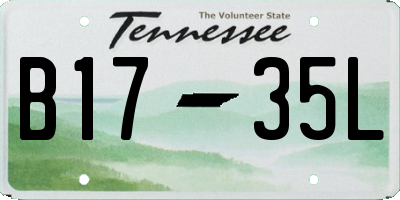 TN license plate B1735L