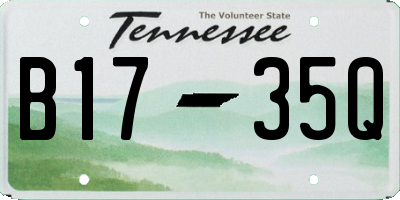 TN license plate B1735Q