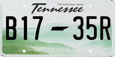 TN license plate B1735R