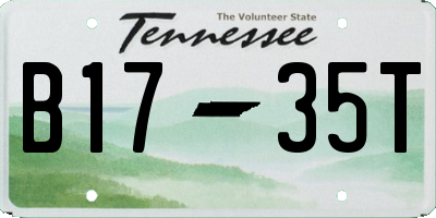 TN license plate B1735T