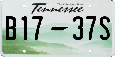 TN license plate B1737S