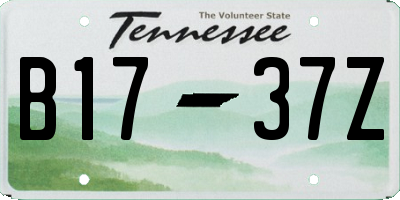 TN license plate B1737Z