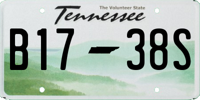 TN license plate B1738S