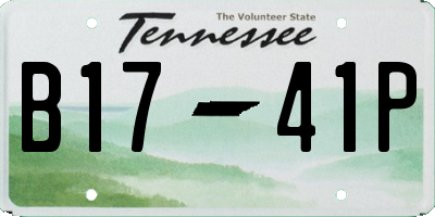 TN license plate B1741P
