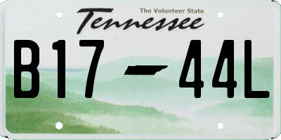 TN license plate B1744L