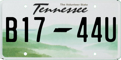 TN license plate B1744U