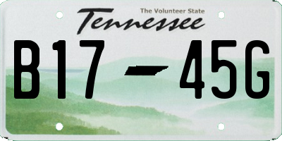 TN license plate B1745G