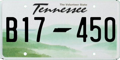 TN license plate B1745O
