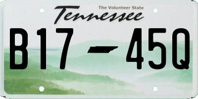 TN license plate B1745Q