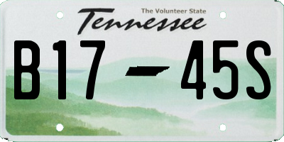 TN license plate B1745S