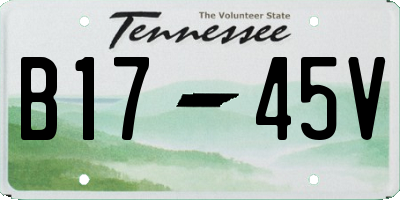 TN license plate B1745V