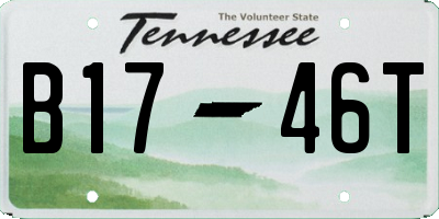TN license plate B1746T
