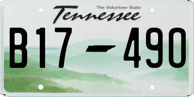 TN license plate B1749O