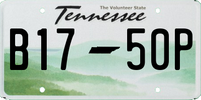 TN license plate B1750P