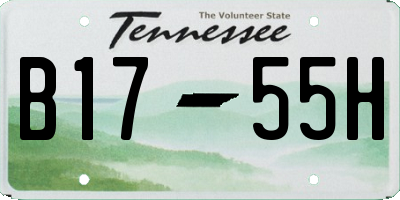 TN license plate B1755H