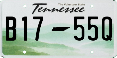 TN license plate B1755Q