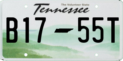TN license plate B1755T