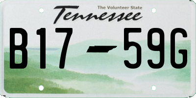 TN license plate B1759G