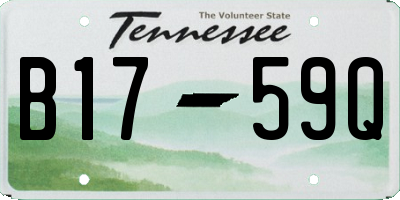 TN license plate B1759Q