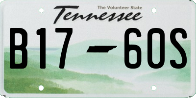 TN license plate B1760S