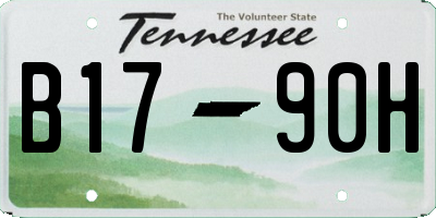 TN license plate B1790H