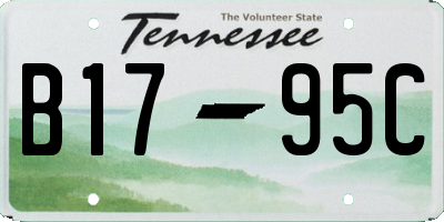 TN license plate B1795C
