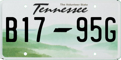 TN license plate B1795G