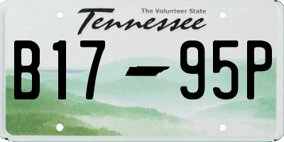 TN license plate B1795P