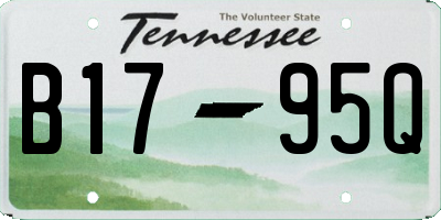 TN license plate B1795Q