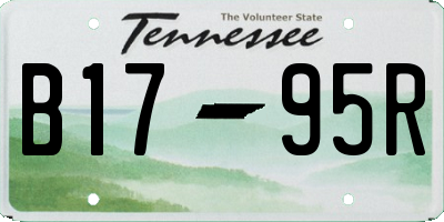 TN license plate B1795R