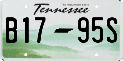 TN license plate B1795S