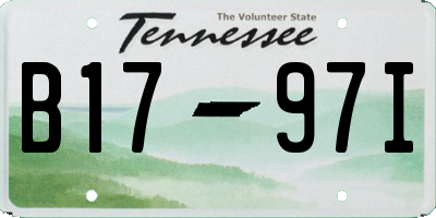 TN license plate B1797I