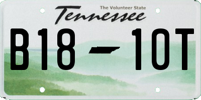 TN license plate B1810T