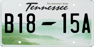 TN license plate B1815A