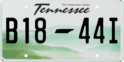 TN license plate B1844I