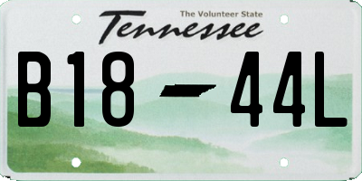 TN license plate B1844L
