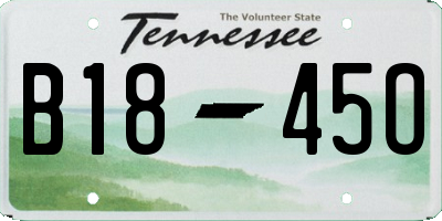 TN license plate B1845O