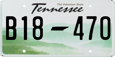 TN license plate B1847O