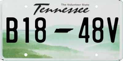 TN license plate B1848V