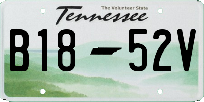 TN license plate B1852V