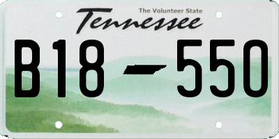 TN license plate B1855O