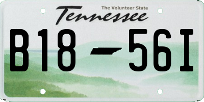 TN license plate B1856I