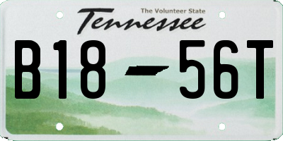 TN license plate B1856T
